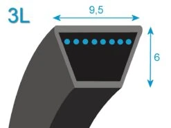 Courroie Pour Tondeuse Husqvarna (513997300)