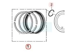 Segment Pour Moteur Loncin / Rato (0001210007)