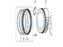 Segment Pour Moteur Loncin / Rato (0001210107)