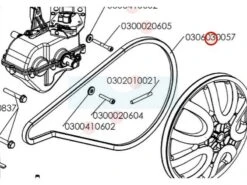 Courroie De Transmission Pour Motobineuse Sarp (0306030057)