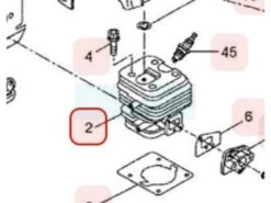 Cylindre Pour Débroussailleuse Maruyama (279099)