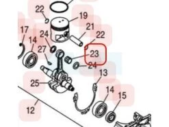 Roulement D'axe De Piston Pour Moteur Zenoah (331041410)