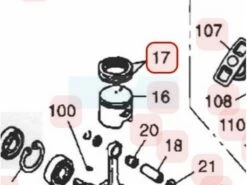 Segment Pour Moteur Zenoah (8488C34200)