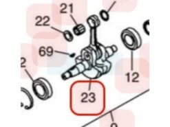 Vilebrequin Pour Moteur Zenoah (848H704201)