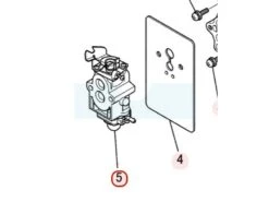 Carburateur Pour Moteur Mitsubishi (KK22079BA)