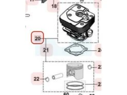 Kit Cylindre Piston Pour Tronçonneuse Maruyama (M036673)