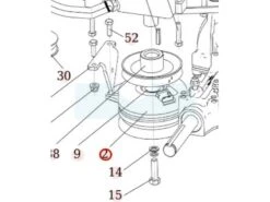 Embrayage électromagnétique Pour Débroussailleuse Autoportée Roques & Lecoeur (N339242008)