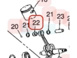 Roulement D'axe De Piston Pour Moteur Zenoah (TT690970001)