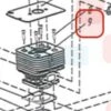 Cylindre Pour Débroussailleuse Sarp (YP70070130003)