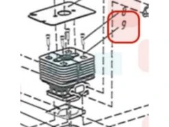 Cylindre Pour Débroussailleuse Sarp (YP70070130003)